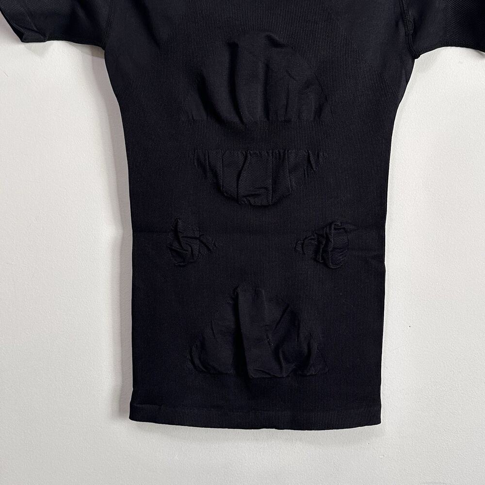 CoreWear Coremax Mens Compression V Neck Slimming Undershirt Shirt Black XL NEW - Picture 8 of 12